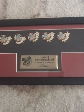 Disney Project Tomorrowland Framed Pin Display - Black & Red